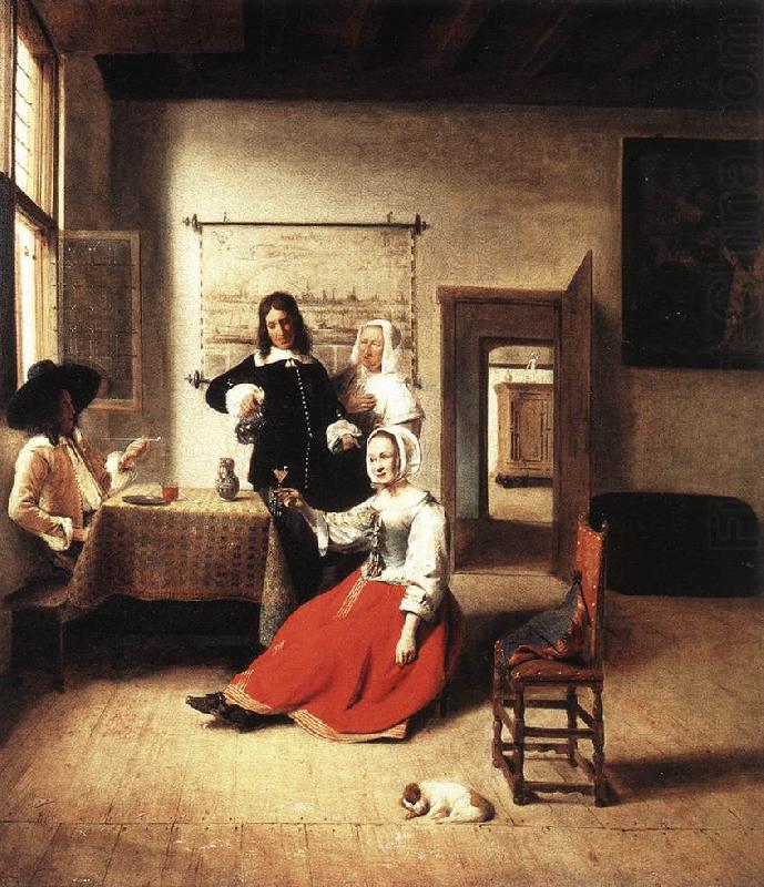 Young Woman Drinking sf, HOOCH, Pieter de